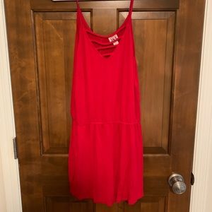 Red romper from Target's Mossimo
